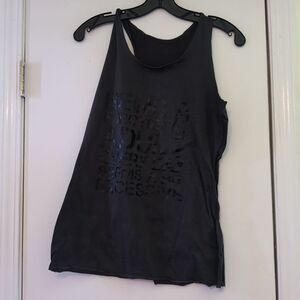 Dark Gray "Being A‎ Functional Adult Seems Rather Excessive" Tank Top Size S